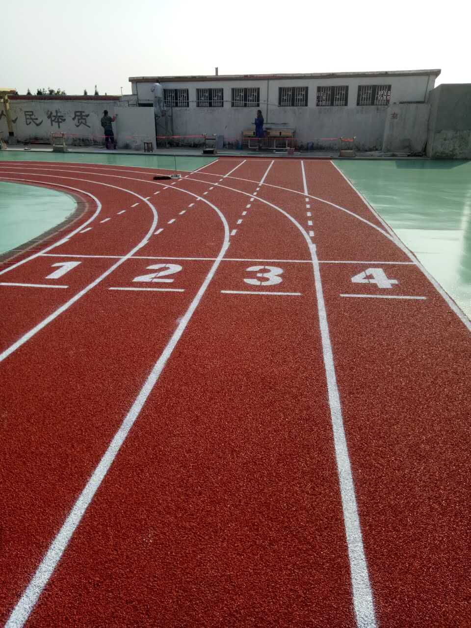 南昌市青山湖區(qū)羅家鎮(zhèn)楓下小學塑膠跑道、球場材料施工...